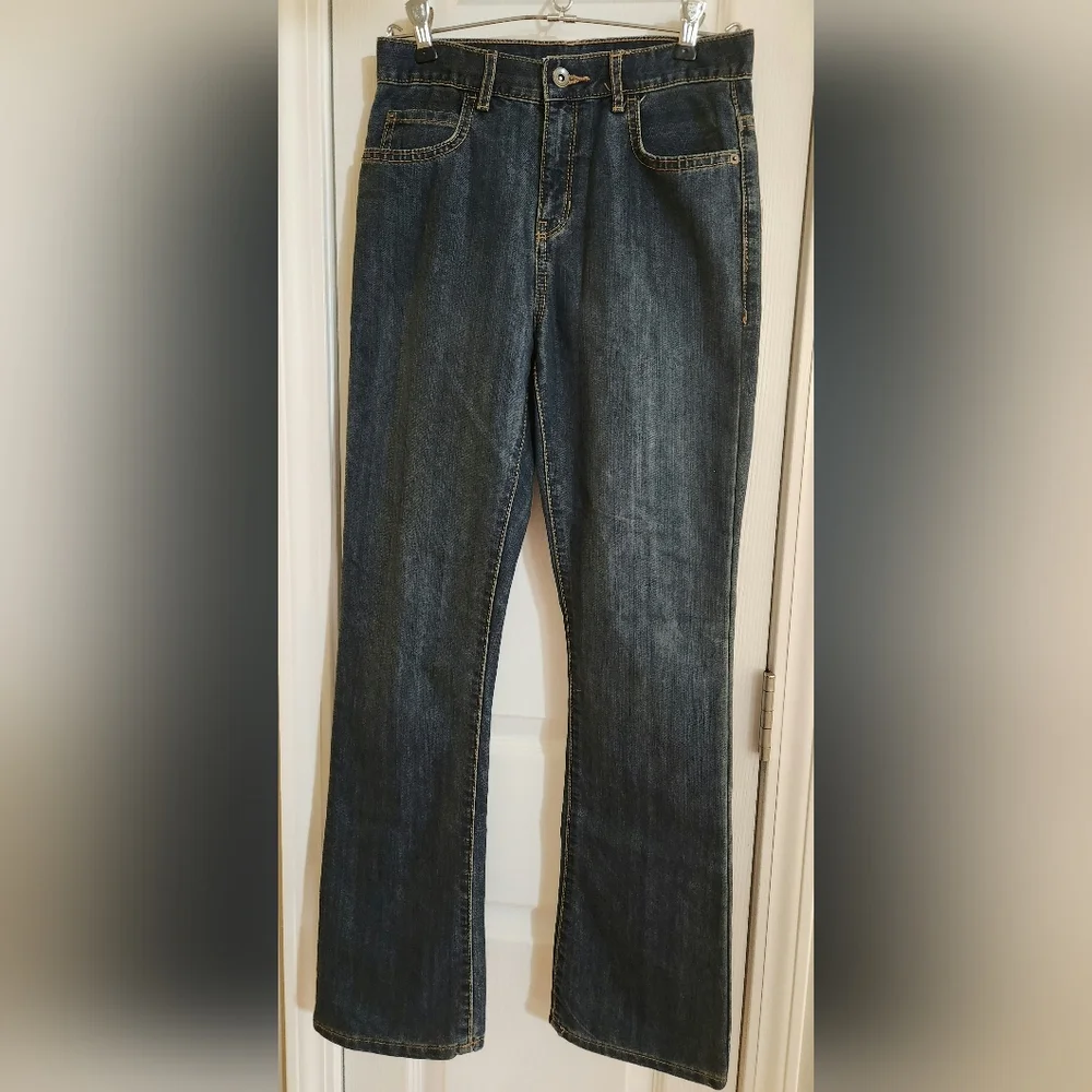 The Children's Place Boy's Bootcut Slim Adjustable Waist Jeans Size 16 Slim NWT - Picture 1 of 5